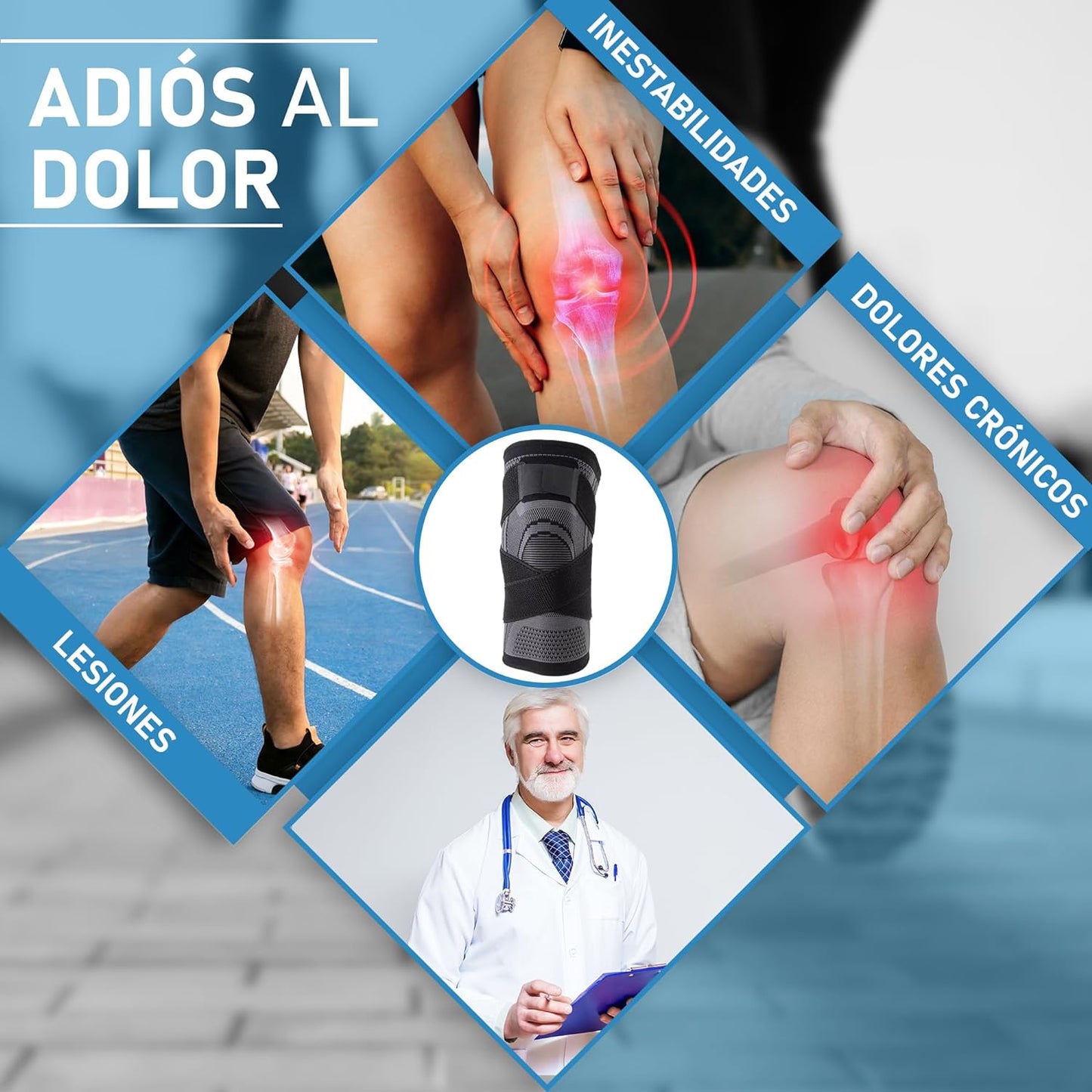 Rodilleras terapéuticas ajustables - PharmaKnee™