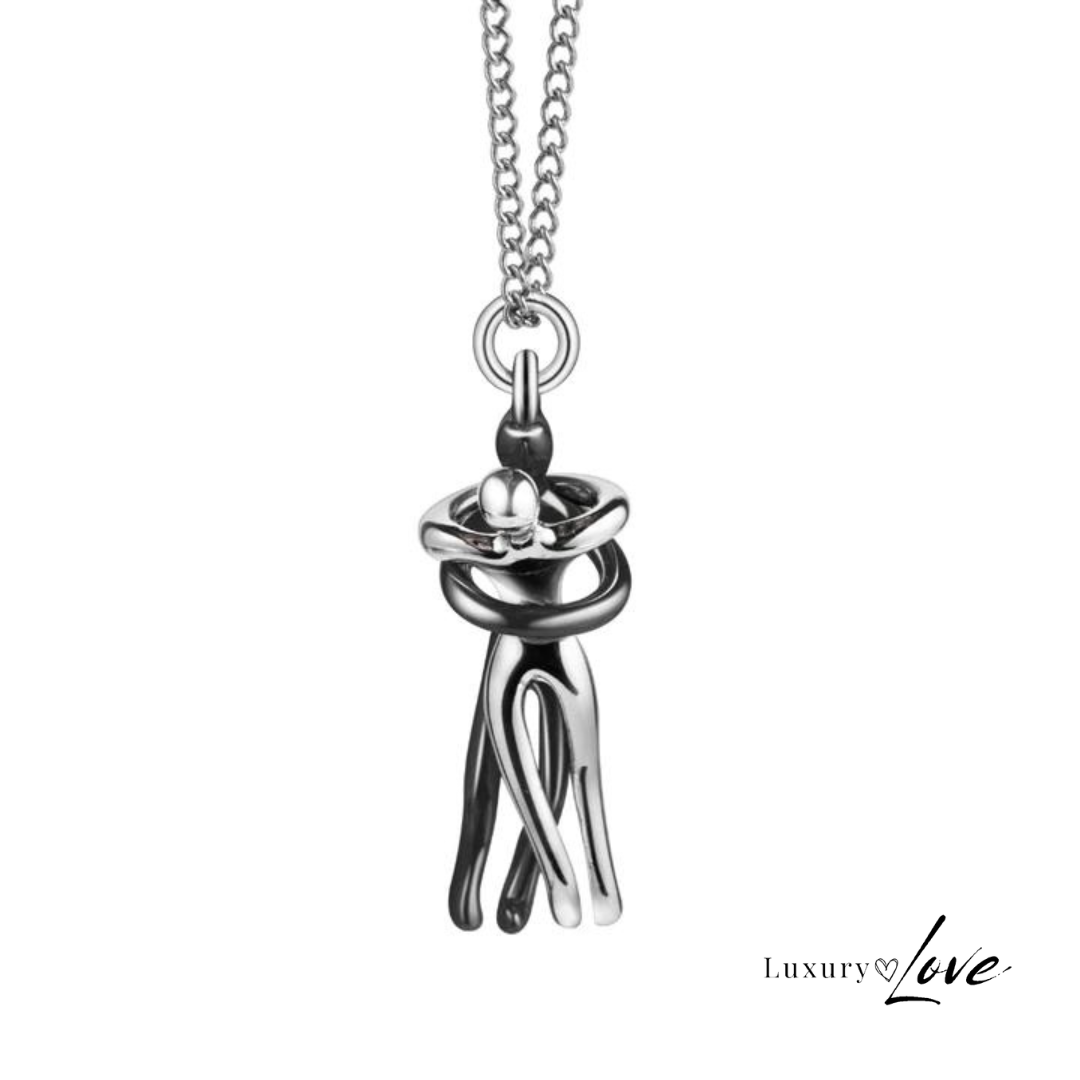 Collar Abrazo-Eterno® para mi Madre (con Nota especial y Caja de madera con luz)