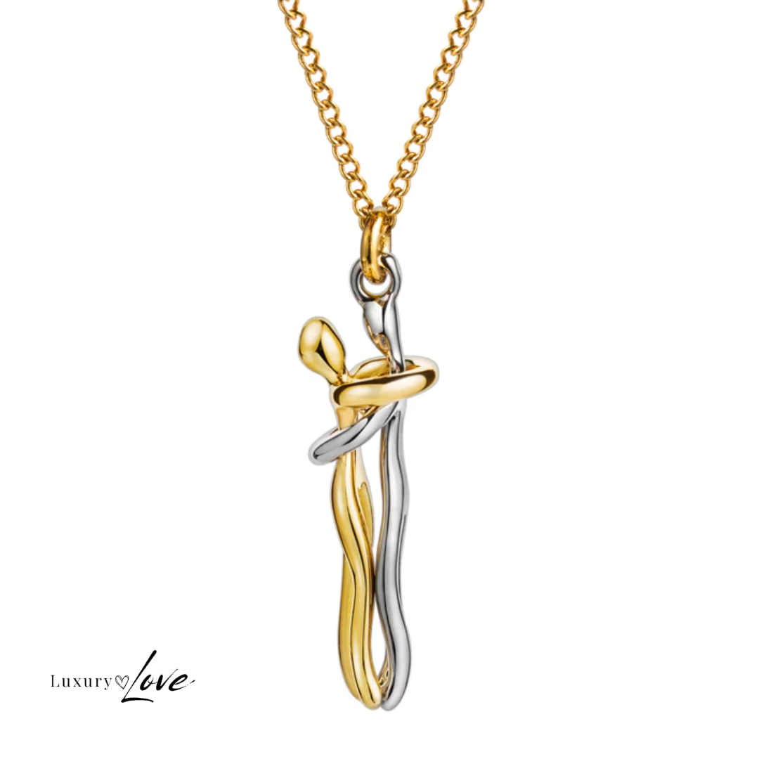 Collar Abrazo-Eterno® para mi Madre (con Nota especial y Caja de madera con luz)