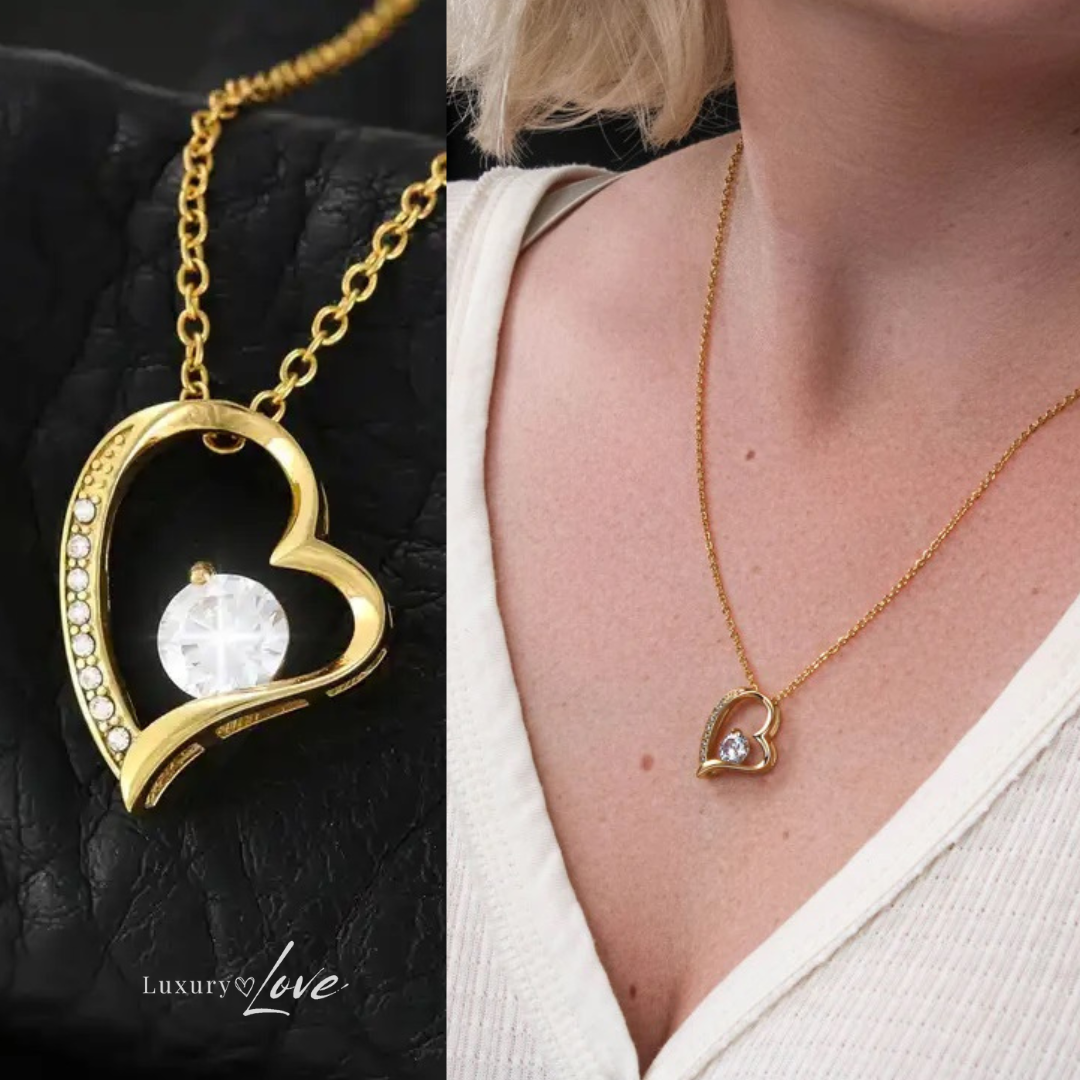 Collar Amor-Eterno® Dorado para mi Madre (con nota especial)