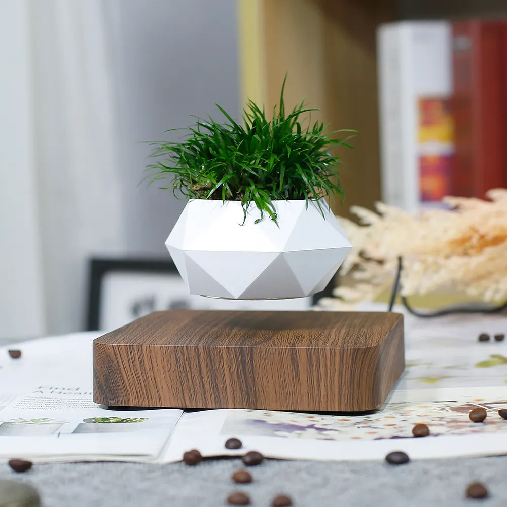 Maceta moderna de levitación magnética para plantas de estilo nórdico