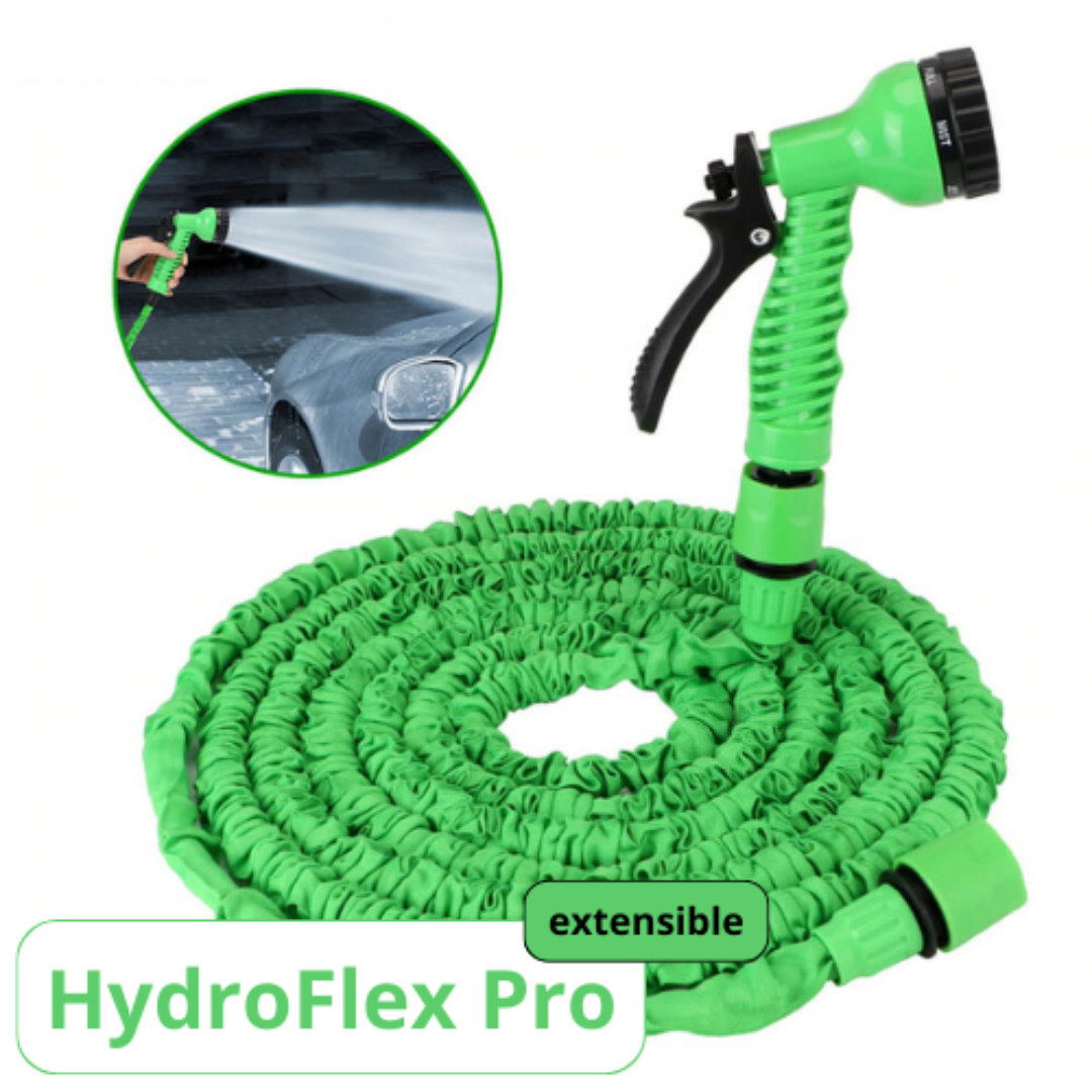 Manguera extensible con 7 tipos de chorro HydroFlex Pro