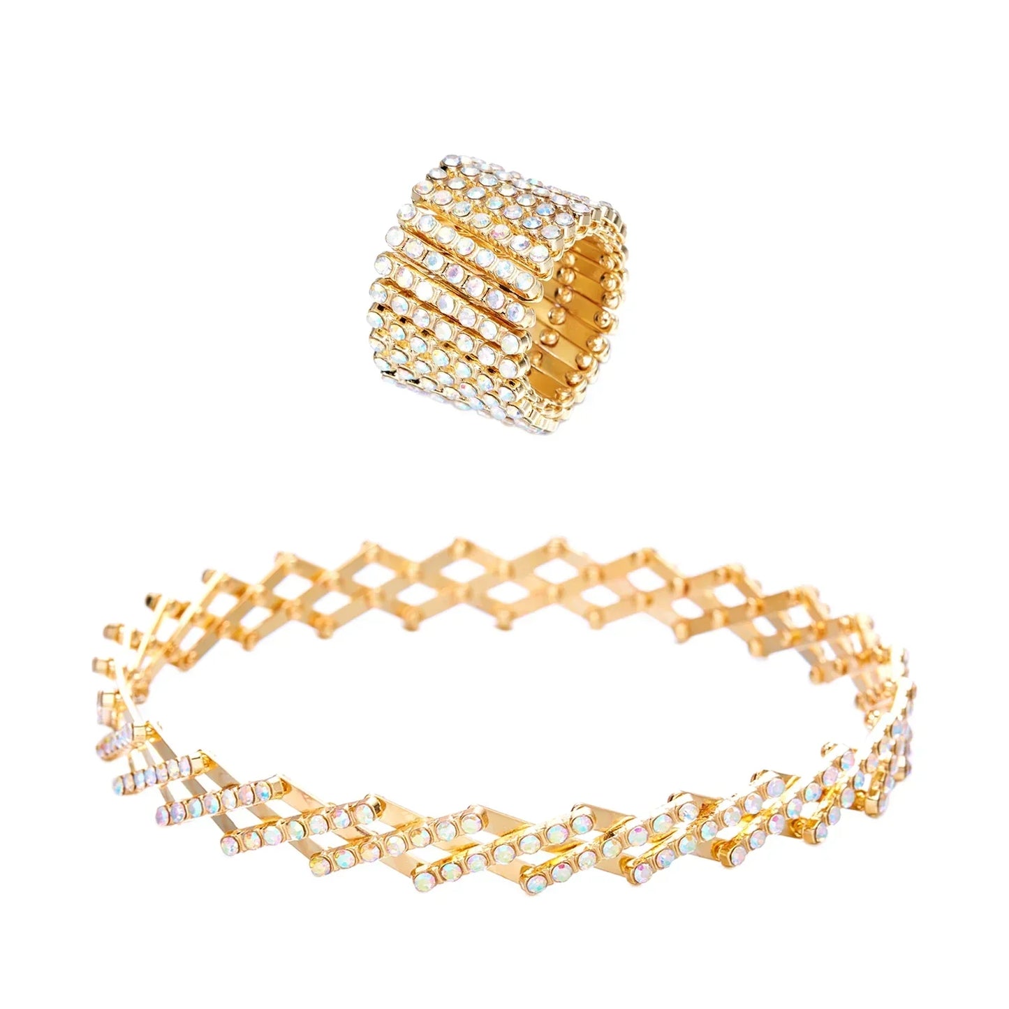 Anillo y Pulsera Diana - Oro