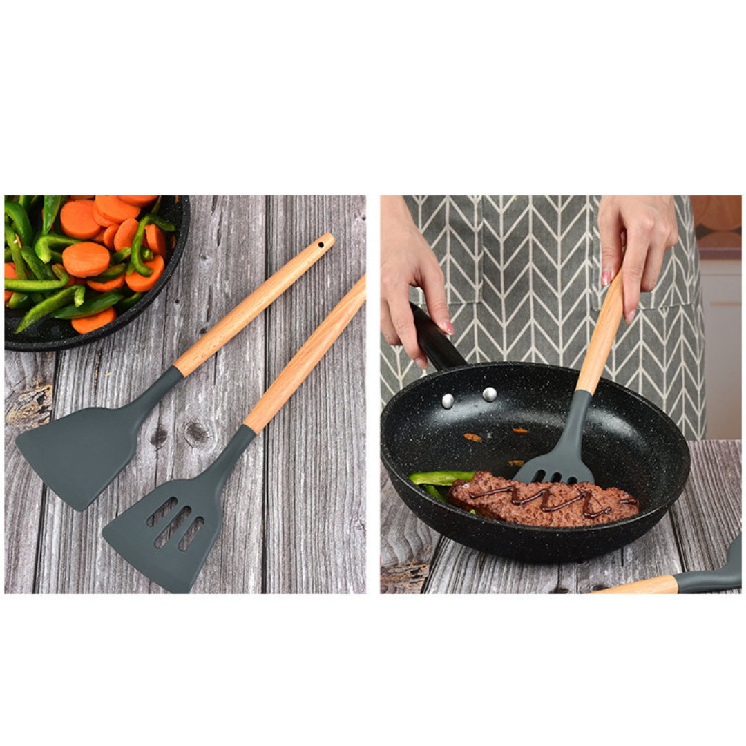 Set de 11 utensilios de cocina alta resistencia