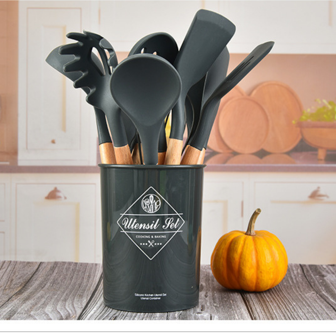 Set de 11 utensilios de cocina alta resistencia