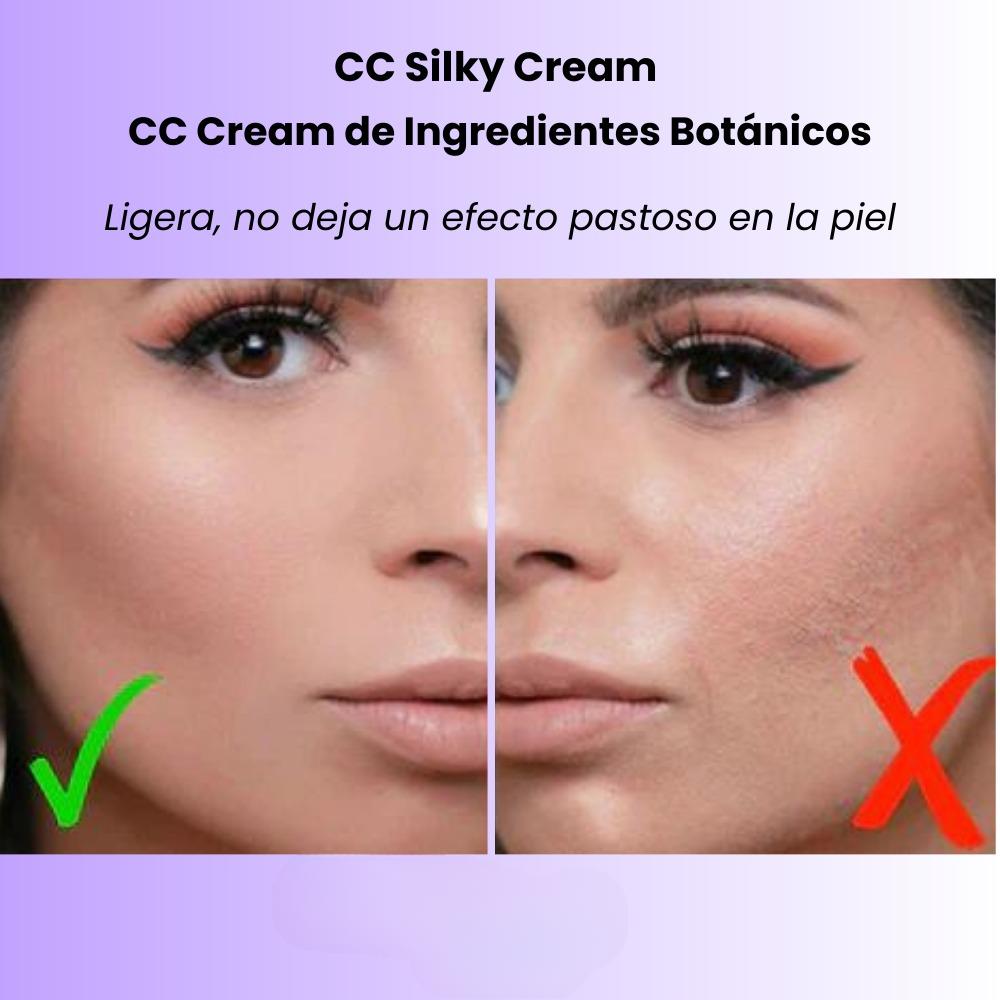 BASE DE MAQUILLAJE CC SILKY CREAM + BROCHAS DE REGALO (OFERTA 2X1)