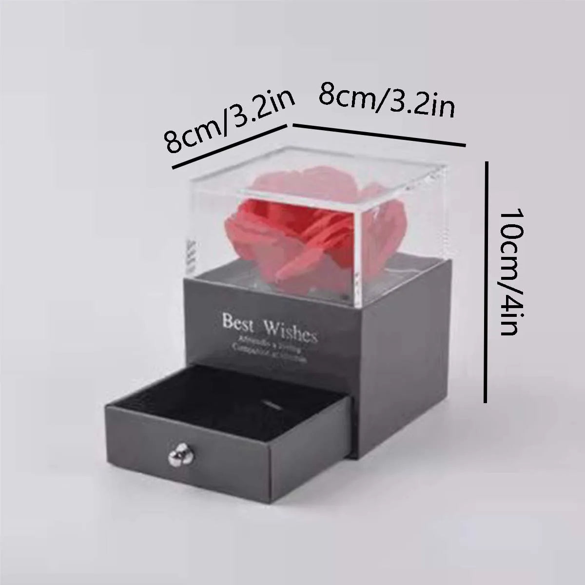 Rosa Eterna | Flor Auténtica y Collar de Regalo | SAN VALENTIN