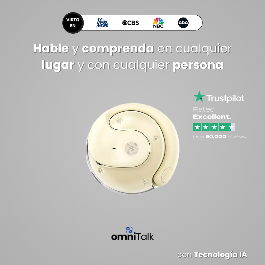 ¡REBAJAS 2025! omniTalk™ - Auriculares Traductores TODO-en-1