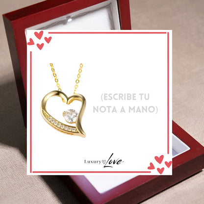 Collar Amor-Eterno® Dorado para mi Madre (con nota especial)