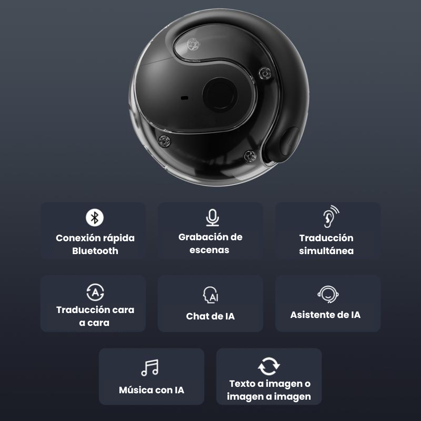 ¡REBAJAS 2025! omniTalk™ - Auriculares Traductores TODO-en-1