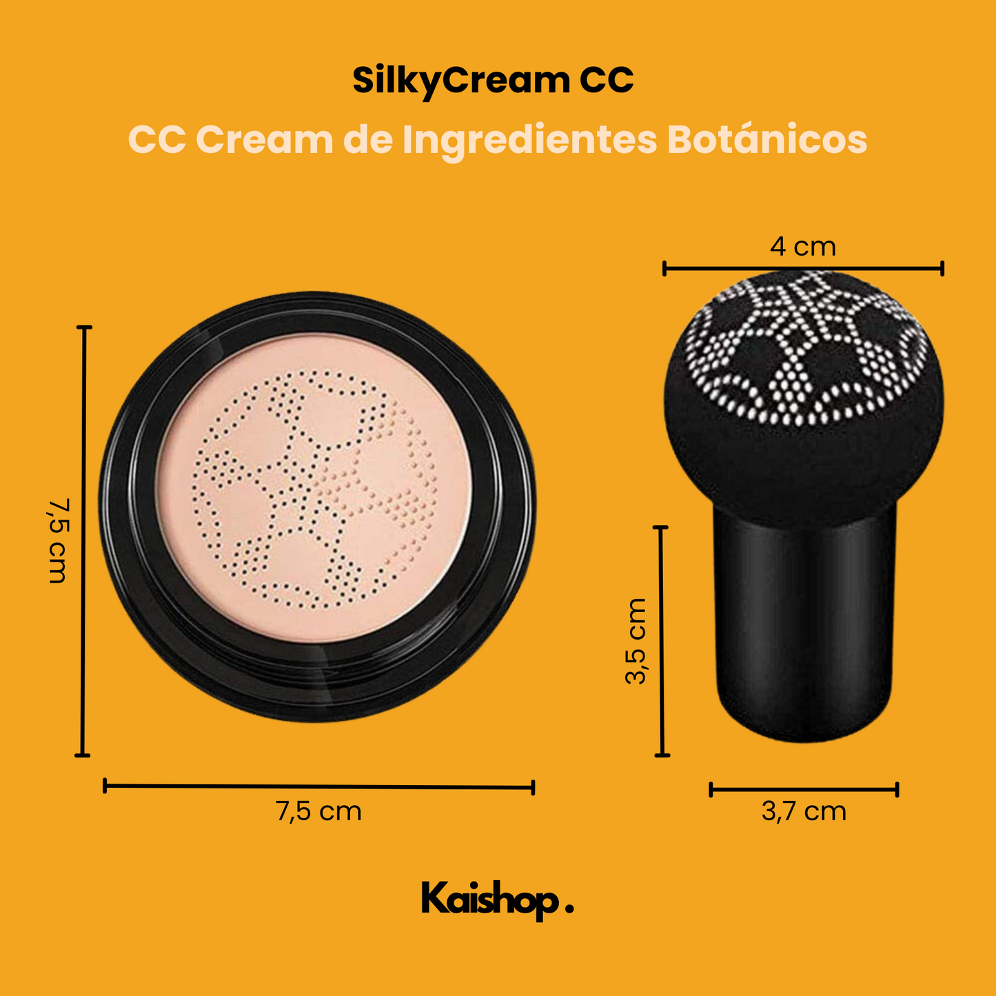 {OFERTA EXCLUSIVA DE REBAJAS}Base de maquillaje SilkyCream CC + Brocha de Regalo (2X1)
