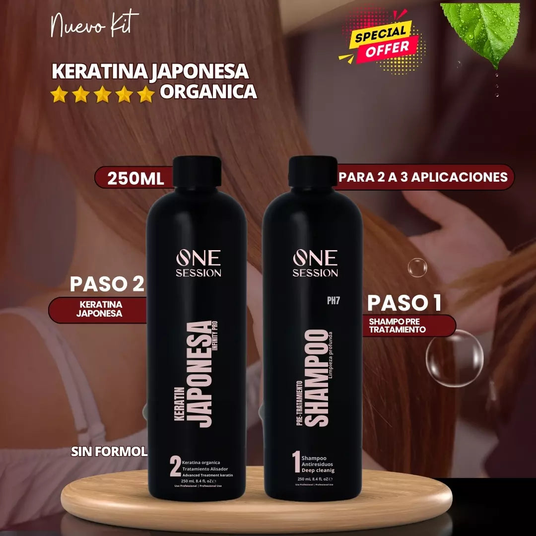 Kit Keratin Japonesa 250ml. | sin formol