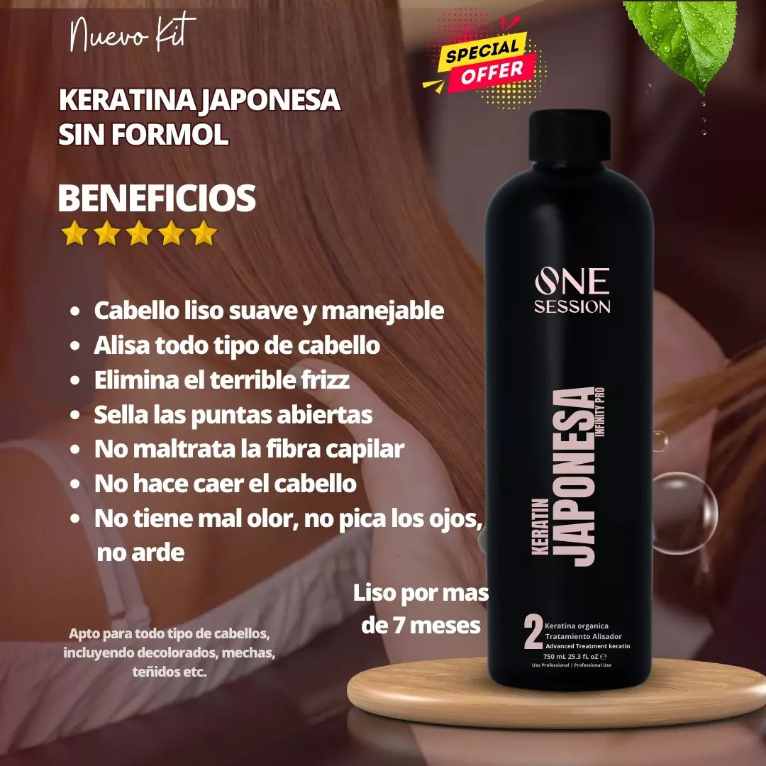 Kit Keratin Japonesa 250ml. | sin formol