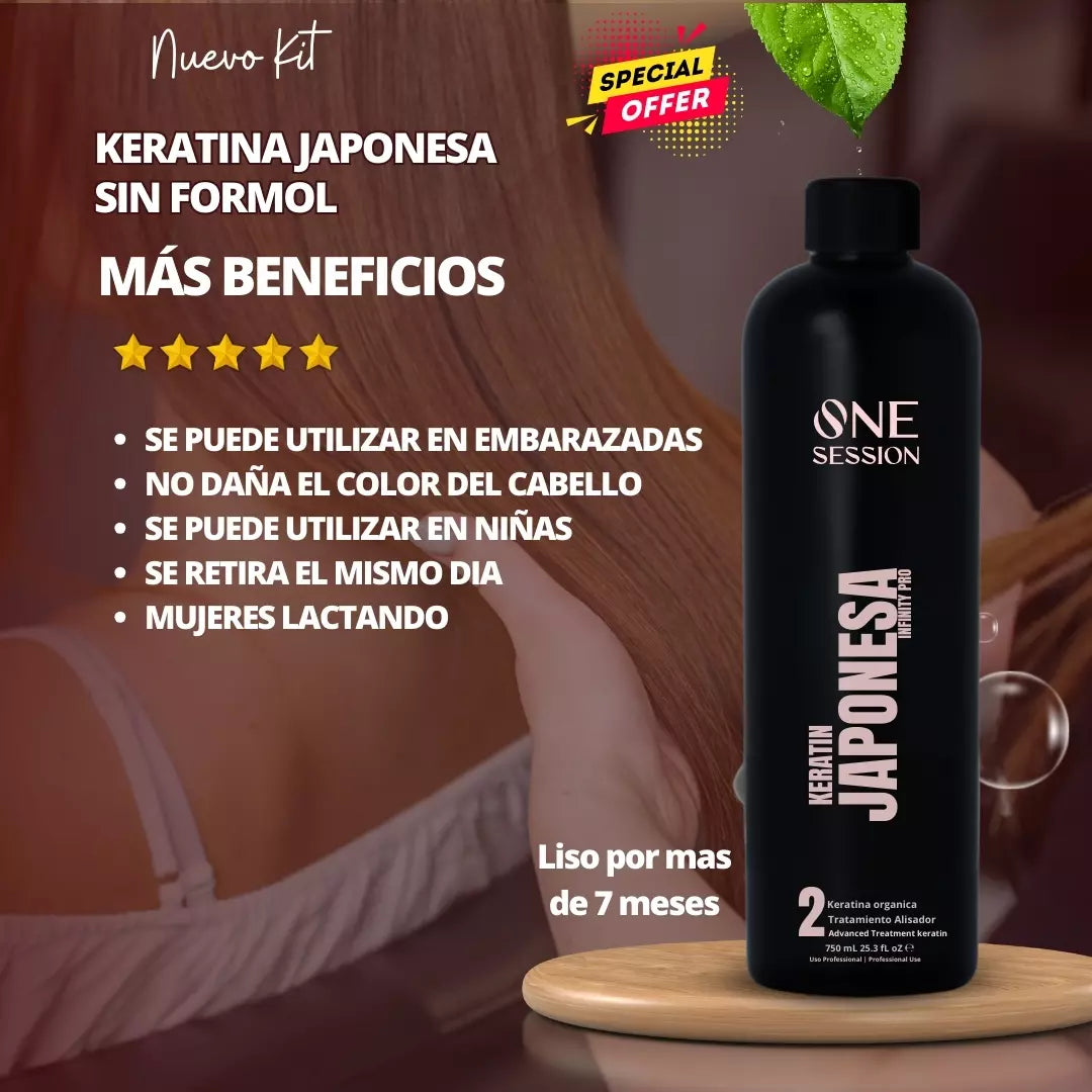 Kit Keratin Japonesa 250ml. | sin formol