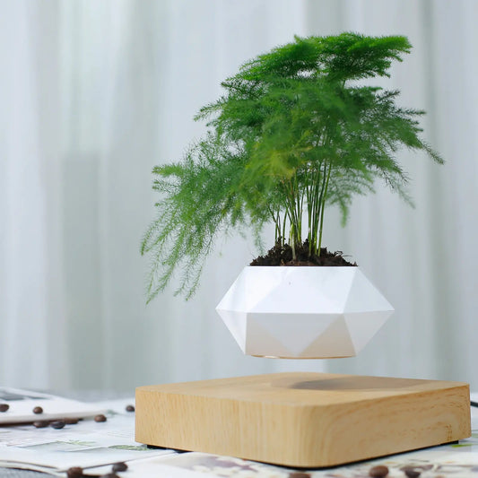 Maceta moderna de levitación magnética para plantas de estilo nórdico