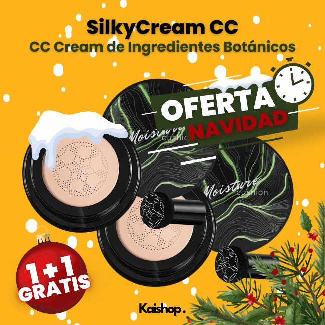 {OFERTA EXCLUSIVA DE REBAJAS}Base de maquillaje SilkyCream CC + Brocha de Regalo (2X1)