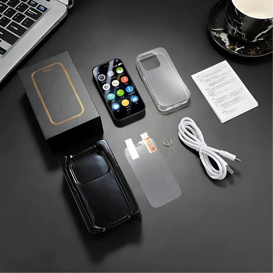 FUNDA Y PROTECTOR MINI IPHONE-SAMSUNG